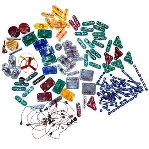 Elenco Snap Circuits Assorted Parts Lot U1 Music IC U3 Space War IC Speakers W/3